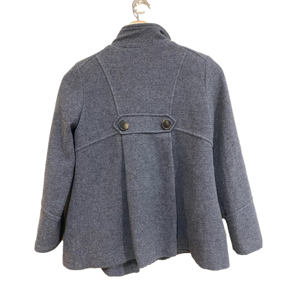 Zara kids girls 11-12 years double breasted wool blend pea coat - Picture 2 of 10